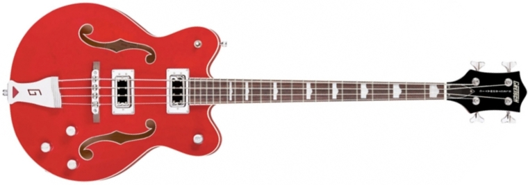 Gretsch Electromatic Collection G5442bdc Scale Bass Double Cutaway - Transparent Red - Halbakustiche Bass - Main picture