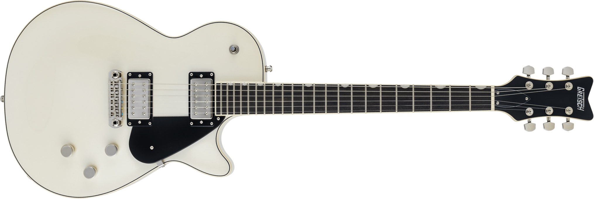 Gretsch Electromatic Premier Jet 2h Ht Eb - 18/03 - Vintage Pearl - Single-Cut-E-Gitarre - Main picture