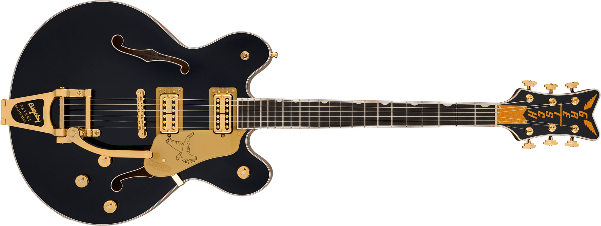 Gretsch Falcon Center Block Dc Bigsby Pro Jap Ltd 2h Trem Eb - Midnight Sapphire - Semi-Hollow E-Gitarre - Main picture