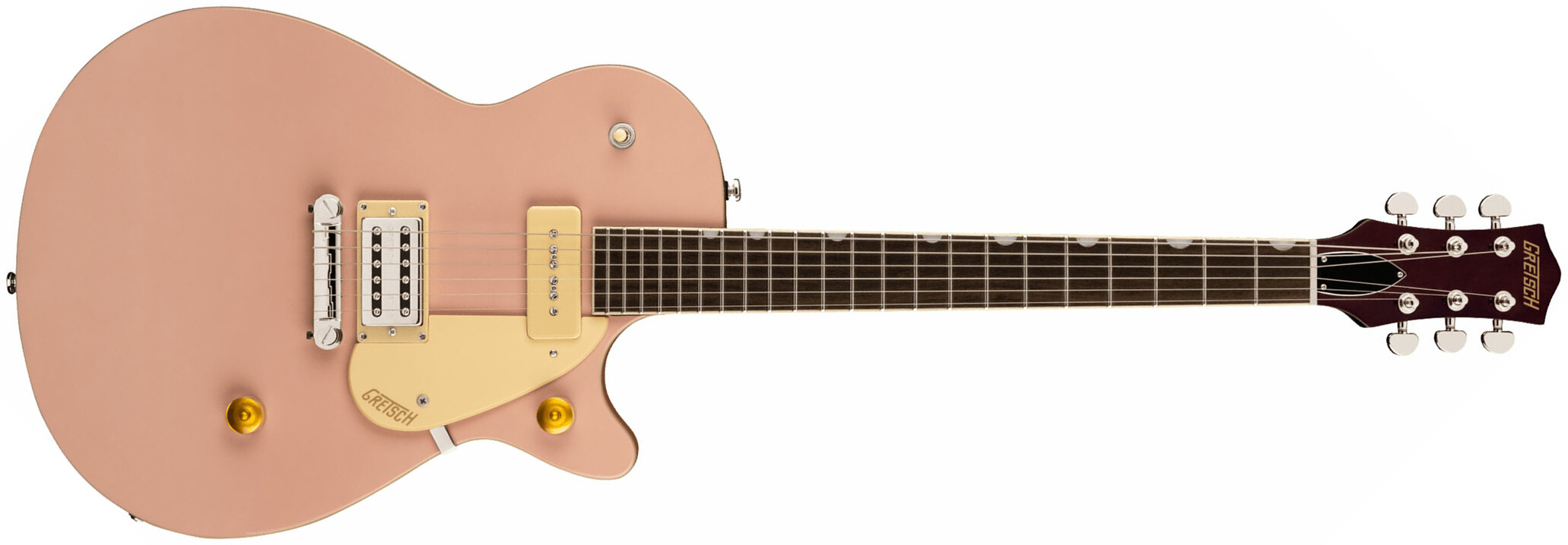 Gretsch G2215-p90 Streamliner Junior Jet Club Hs Ht Lau - Shell Pink - Single-Cut-E-Gitarre - Main picture