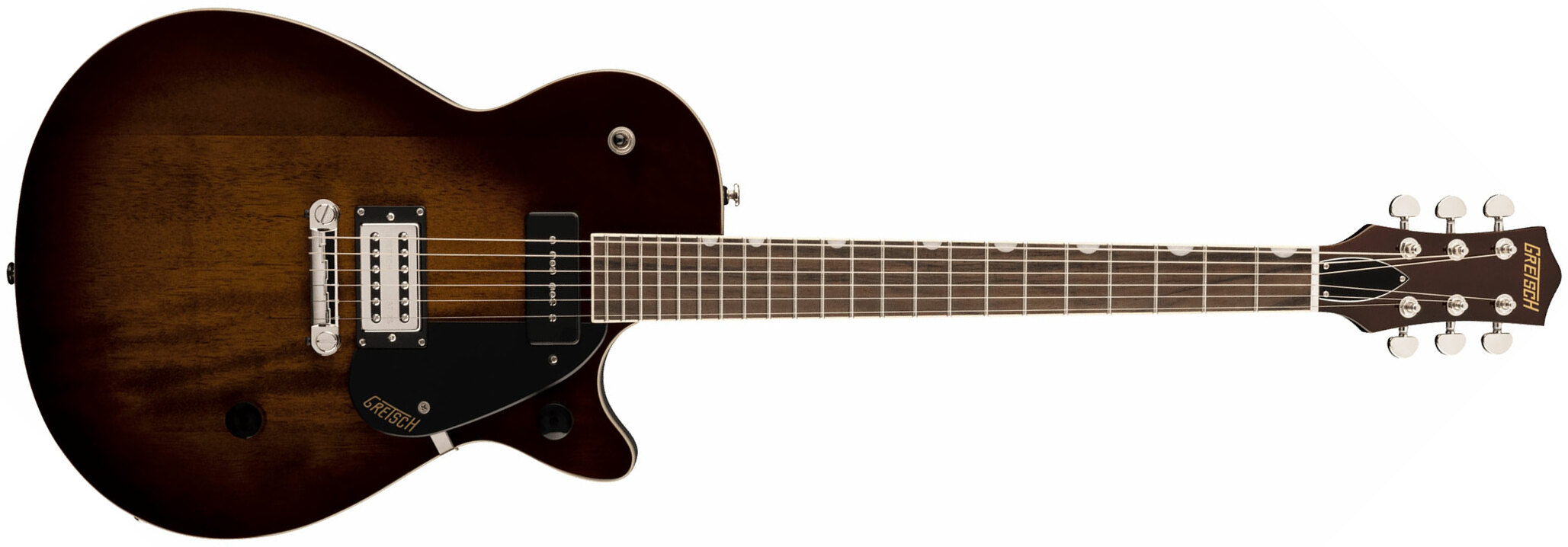 Gretsch G2215-p90 Streamliner Junior Jet Club Hs Ht Lau - Havana Burst - Single-Cut-E-Gitarre - Main picture