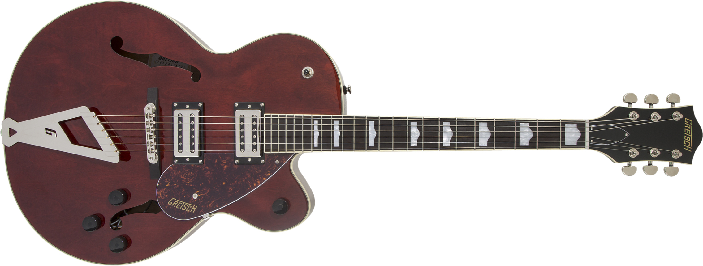 Gretsch G2420 Streamliner Hollow Body With Chromatic Ii Hh Ht Lau - Walnut - Semi-Hollow E-Gitarre - Main picture