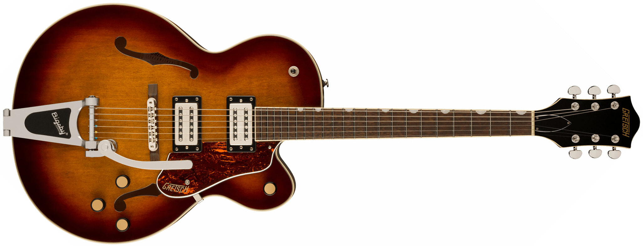 Gretsch G2420t Streamliner Hollow Body Bigsby 2h Trem Lau - Havana Burst - Hollowbody E-Gitarre - Main picture