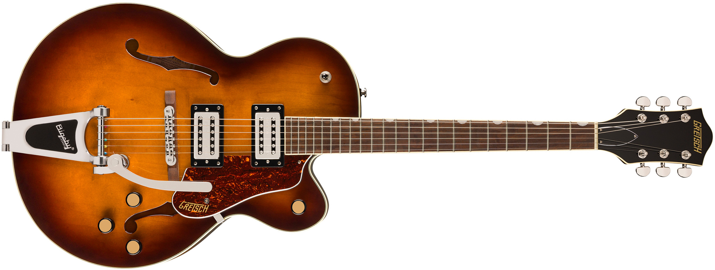 Gretsch G2420t Streamliner Hollow Body Bigsby 2h Trem Lau - Robusto Burst - Hollowbody E-Gitarre - Main picture
