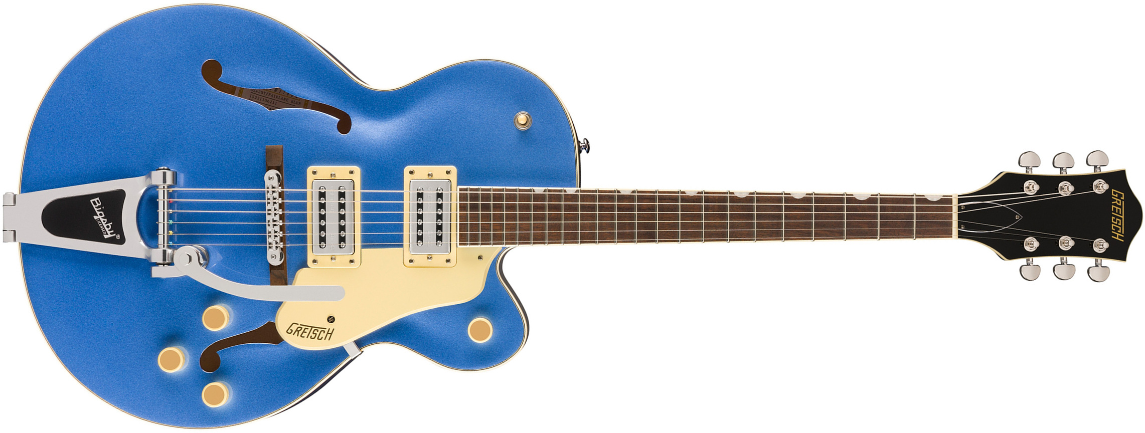 Gretsch G2420t Streamliner Hollow Body Bigsby 2h Trem Lau - Fairlane Blue - Hollowbody E-Gitarre - Main picture