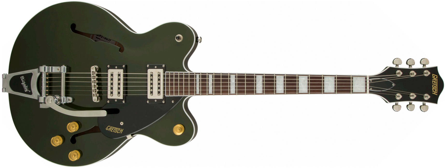 Gretsch G2622t Streamliner Center Block Bigsby - Torino Green - Semi-Hollow E-Gitarre - Main picture