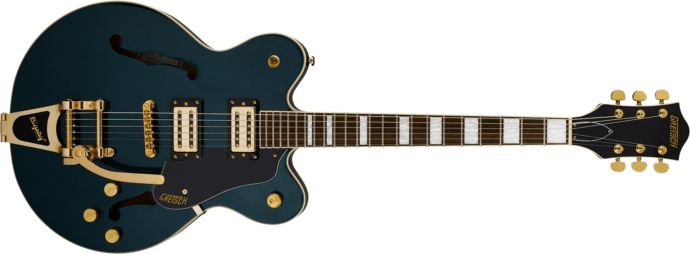 Gretsch G2622tg Bigsby Streamliner Center Block Dc Bigsby Ltd 2h Trem Lau - Midnight Sapphire - Semi-Hollow E-Gitarre - Main picture
