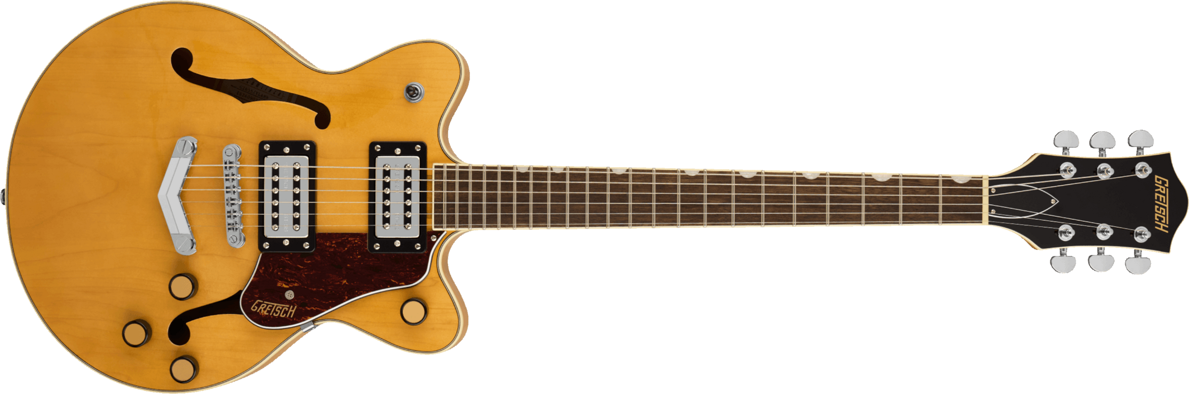 Gretsch G2655 Center Block Jr Dc V-stoptail Streamliner 2h Ht Lau - Village Amber - Double Cut E-Gitarre - Main picture