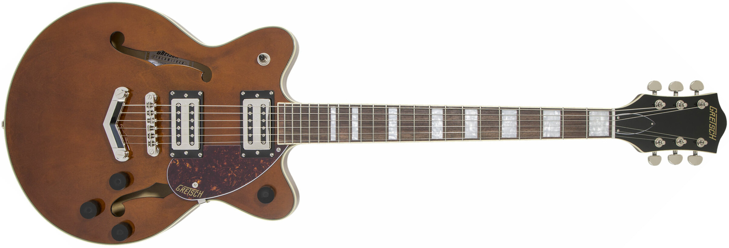 Gretsch G2655 Streamliner Center Block Jr Stoptail Hh Ht Lau - Single Barrel Stain - Semi-Hollow E-Gitarre - Main picture