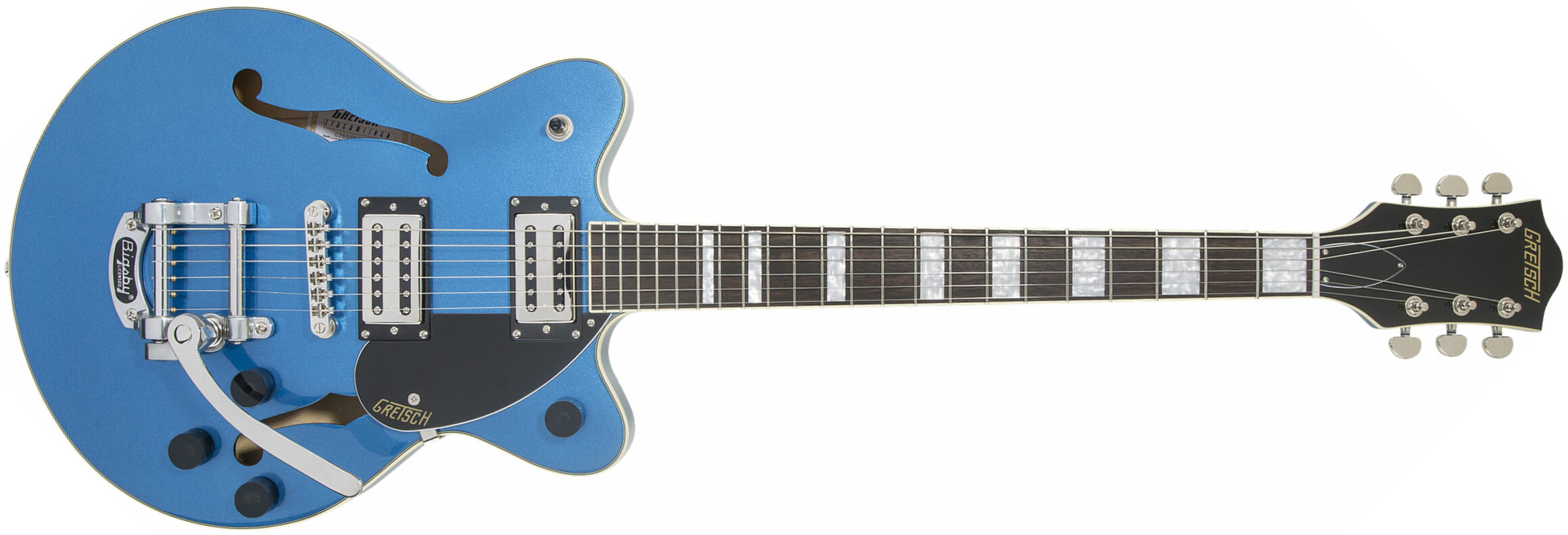 Gretsch G2655t Streamliner Center Block Jr Bigsby Hh Trem Lau - Fairlane Blue - Semi-Hollow E-Gitarre - Main picture