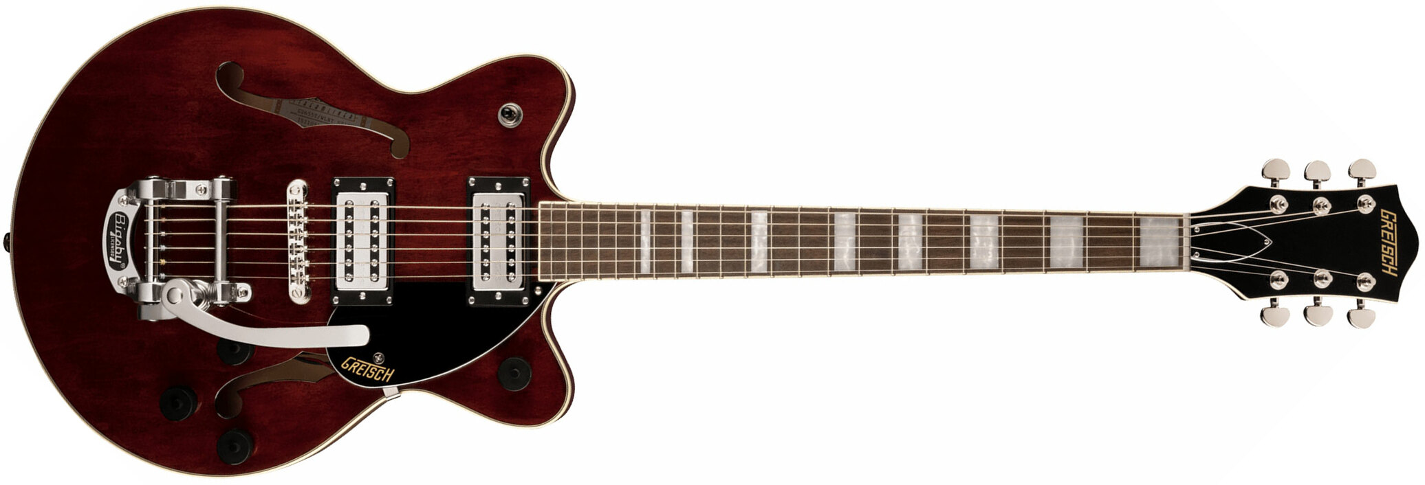 Gretsch G2655t Streamliner Center Block Jr Dc Bigsby Hh Trem Lau - Walnut Stain - Double Cut E-Gitarre - Main picture