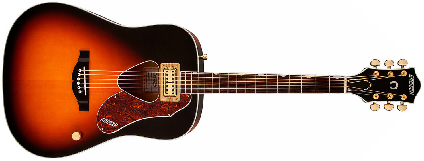 Gretsch G5031ft Rancher Dreadnought Epicea Acajou Rw - Sunburst - Elektroakustische Gitarre - Main picture