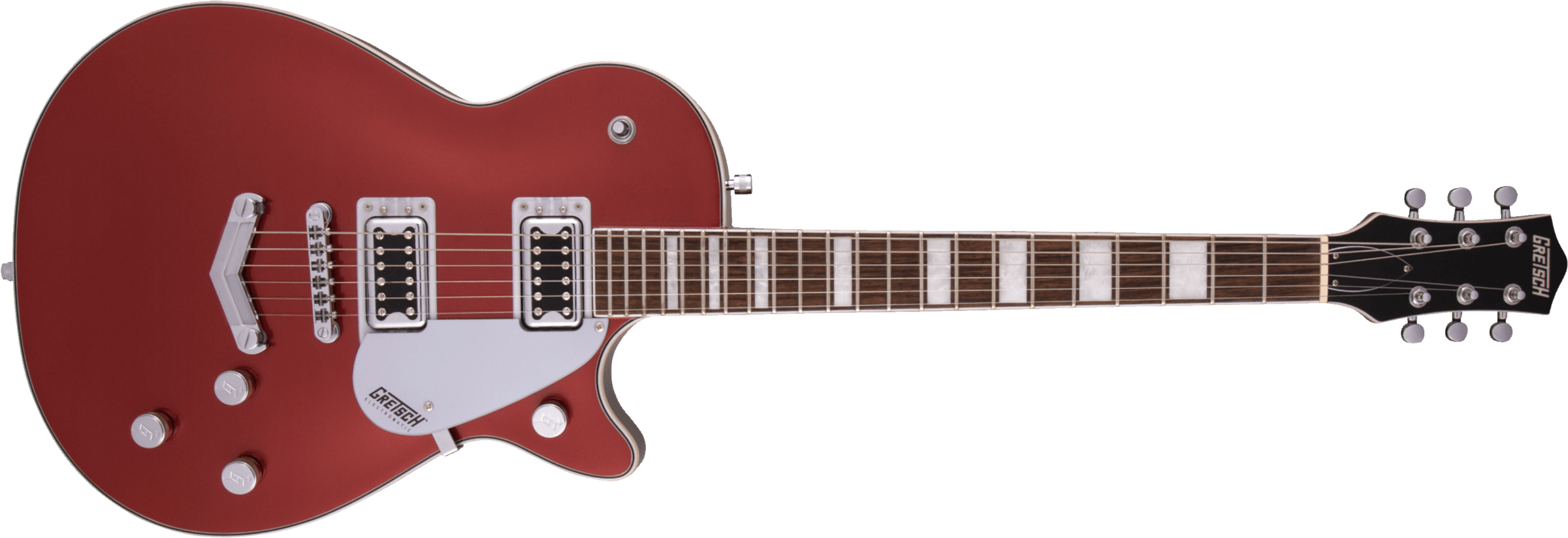 Gretsch G5220 Electromatic Jet Bt V-stoptail Hh Ht Lau - Firestick Red - Single-Cut-E-Gitarre - Main picture