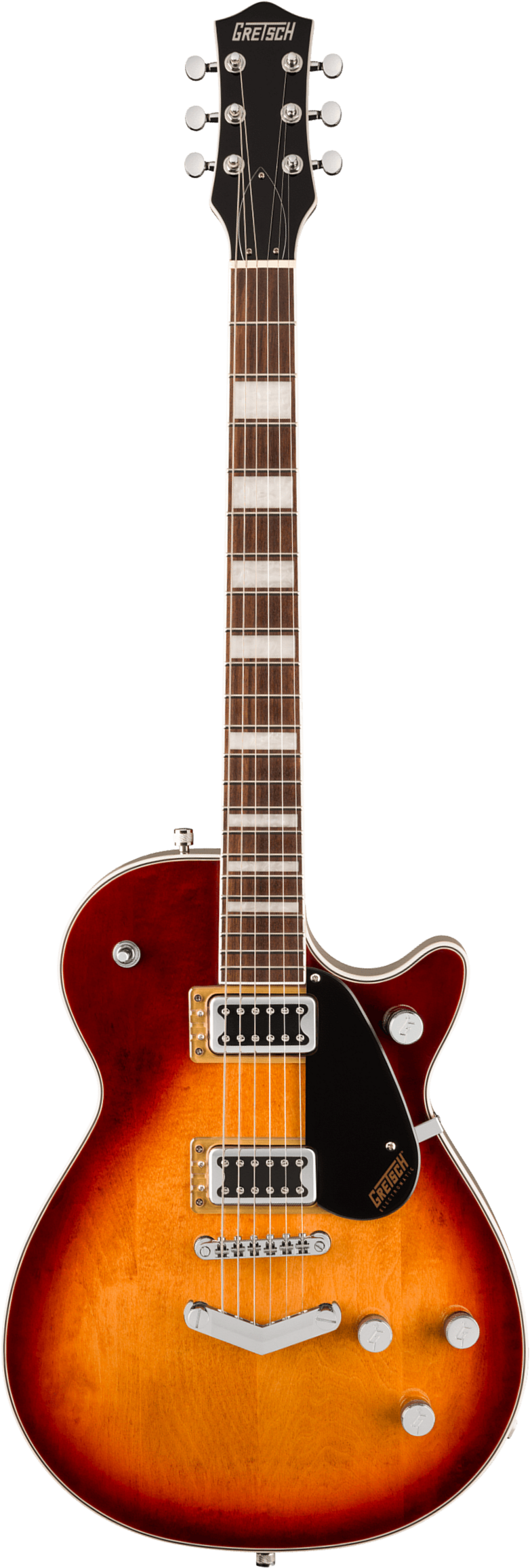 Gretsch G5220 Jet Bt Singlecut V-stoptail Electromatic 2h Ht Lau - Sweet Tea - E-Gitarre für Linkshänder - Main picture