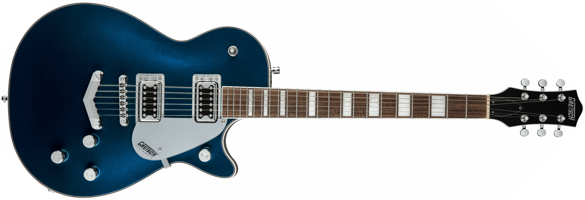 Gretsch G5220 Jet Bt Singlecut Vstoptail Electromatic Hh Ht Lau - Midnight Sapphire - Single-Cut-E-Gitarre - Main picture