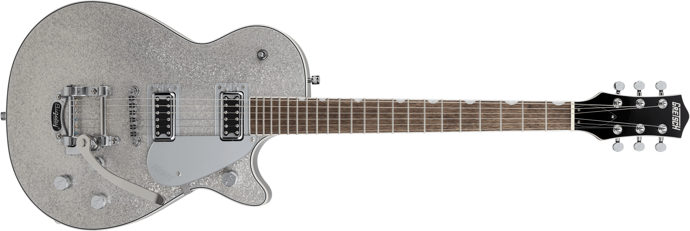 Gretsch G5230t Electromatic Jet Ft Sc Bigsby 2h Trem Lau - Silver Sparkle - Single-Cut-E-Gitarre - Main picture