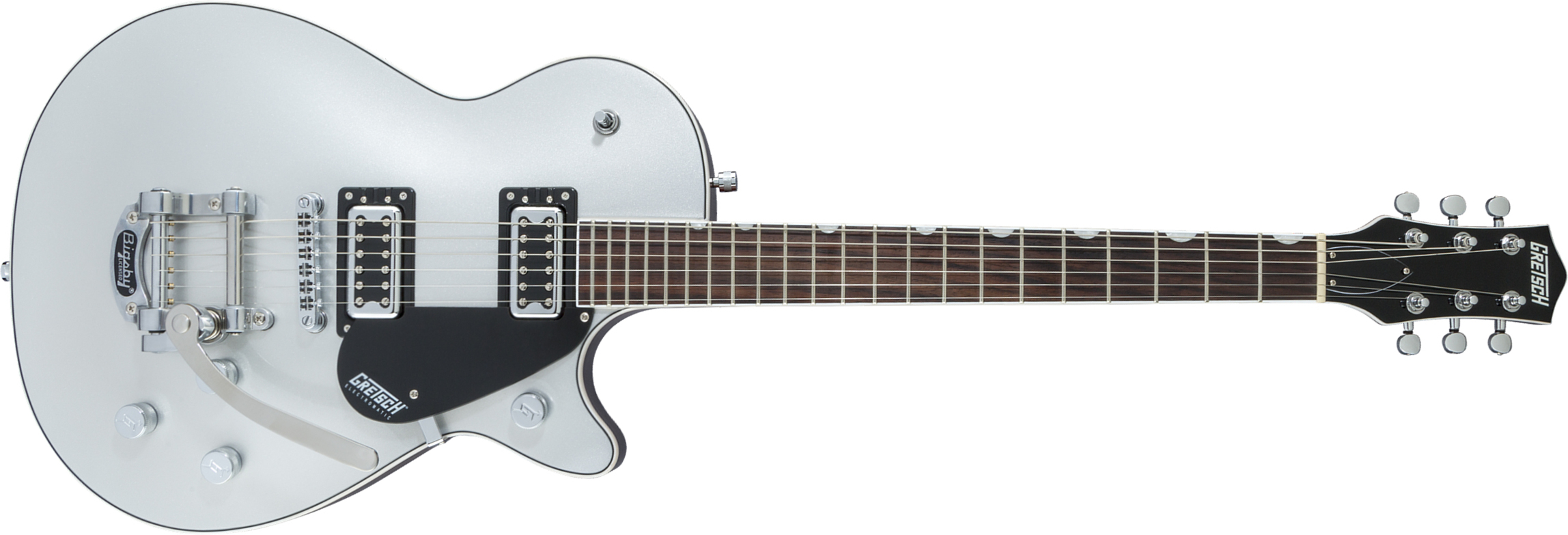 Gretsch G5230t Electromatic Jet Ft Single-cut Bigsby Hh Trem Wal - Airline Silver - Single-Cut-E-Gitarre - Main picture