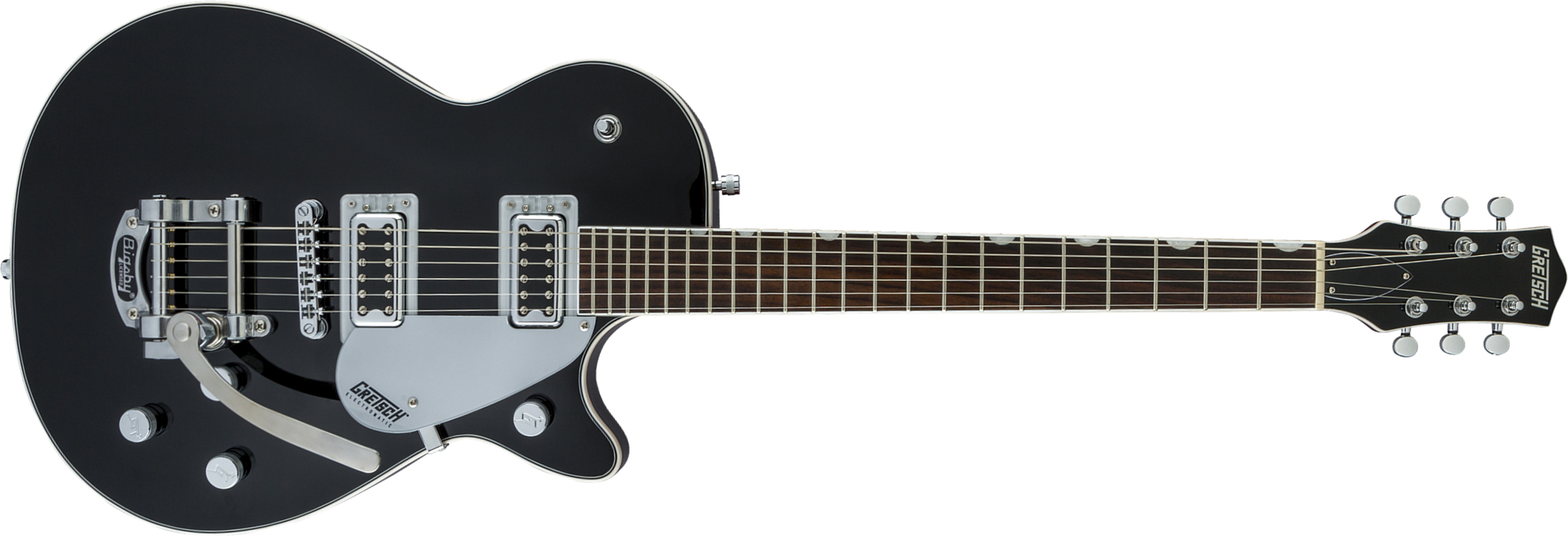 Gretsch G5230t Electromatic Jet Ft Single-cut Bigsby Hh Trem Wal - Black - Single-Cut-E-Gitarre - Main picture