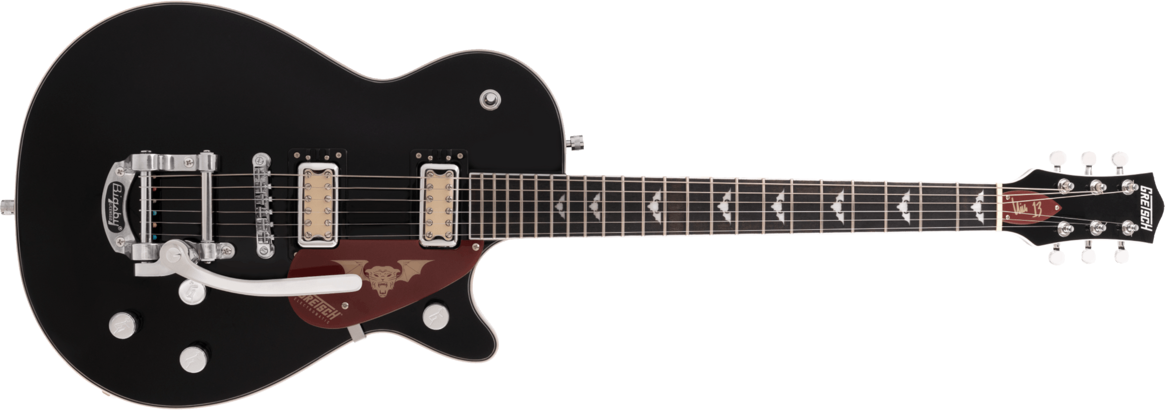 Gretsch G5230t Electromatic Jet Nick 13 Signature Bigsby Hh Trem Lau - Black - Single-Cut-E-Gitarre - Main picture