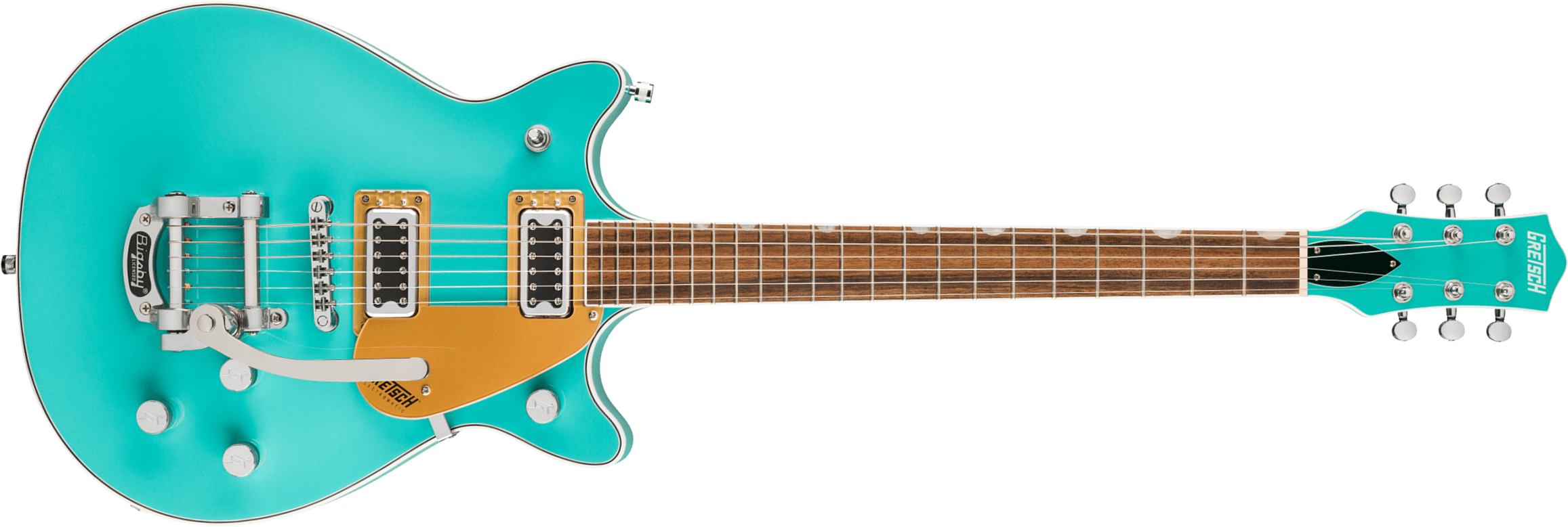 Gretsch G5232t Bigsby Electromatic Double Jet Ft 2h Trem Lau - Caicos Green - Double Cut E-Gitarre - Main picture