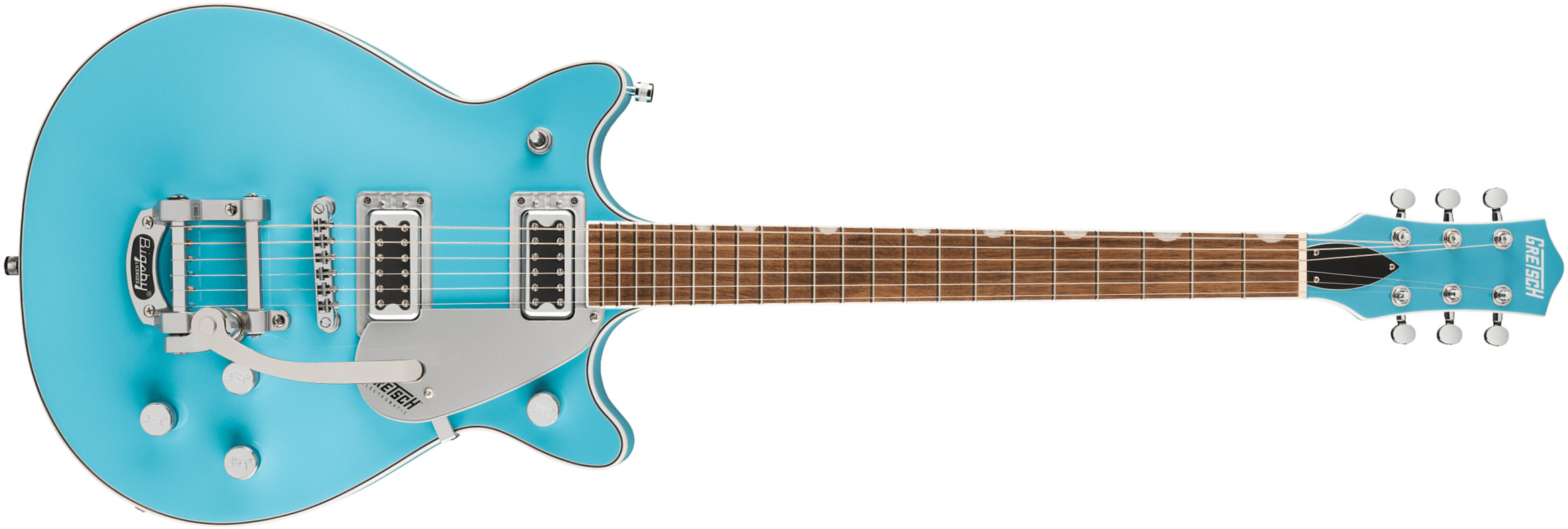 Gretsch G5232t Bigsby Electromatic Double Jet Ft 2h Trem Lau - Kailani Blue - Double Cut E-Gitarre - Main picture