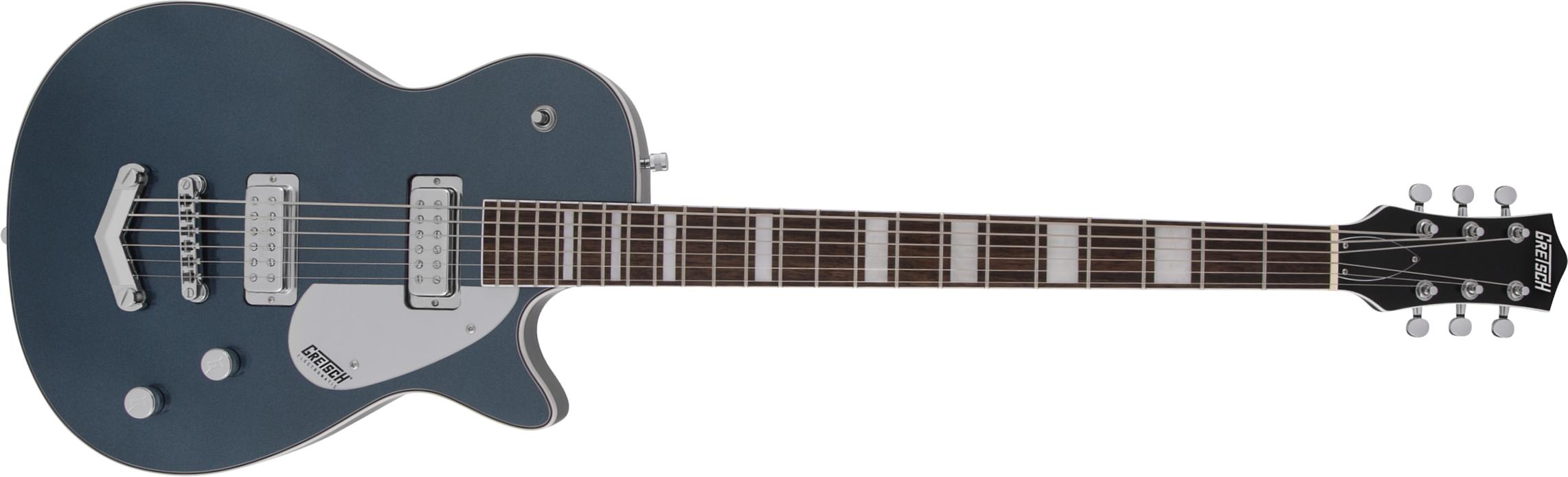 Gretsch G5260 Electromatic Jet V-stoptail Hh Ht Lau - Jade Grey Metallic - Bariton E-Gitarre - Main picture