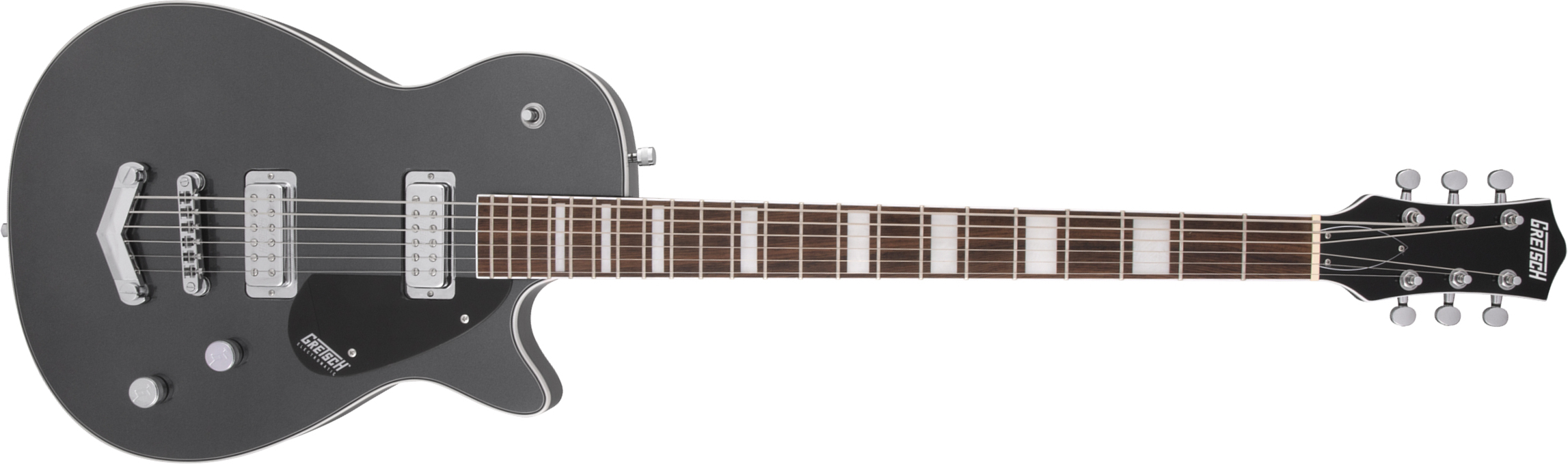 Gretsch G5260 Electromatic Jet V-stoptail Hh Ht Lau - London Grey - Bariton E-Gitarre - Main picture