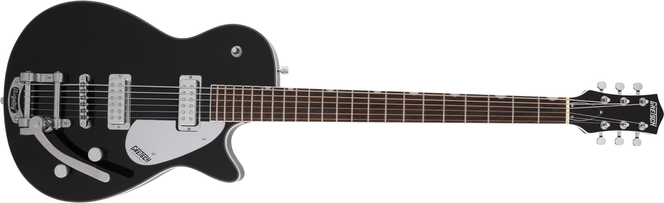 Gretsch G5260t Electromatic Jet Baritone Bigsby Hh Trem Lau - Black - Bariton E-Gitarre - Main picture