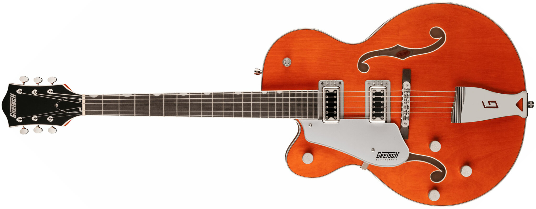 Gretsch G5420lh Classic Electromatic Hollow Body Gaucher Hh Ht Lau - Orange Stain - E-Gitarre für Linkshänder - Main picture