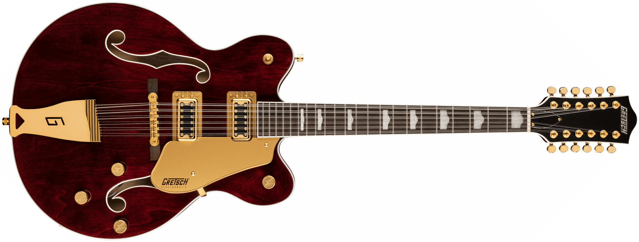 Gretsch G5422tg-12 Electromatic Classic Hollow Body Dc 12c Hh Ht Lau - Walnut Stain - Semi-Hollow E-Gitarre - Main picture