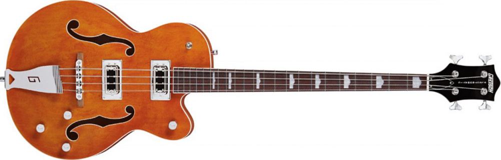 Gretsch G5440ls Long Scale Bass Electromatic Hollow Orange - Orange - Halbakustiche Bass - Main picture