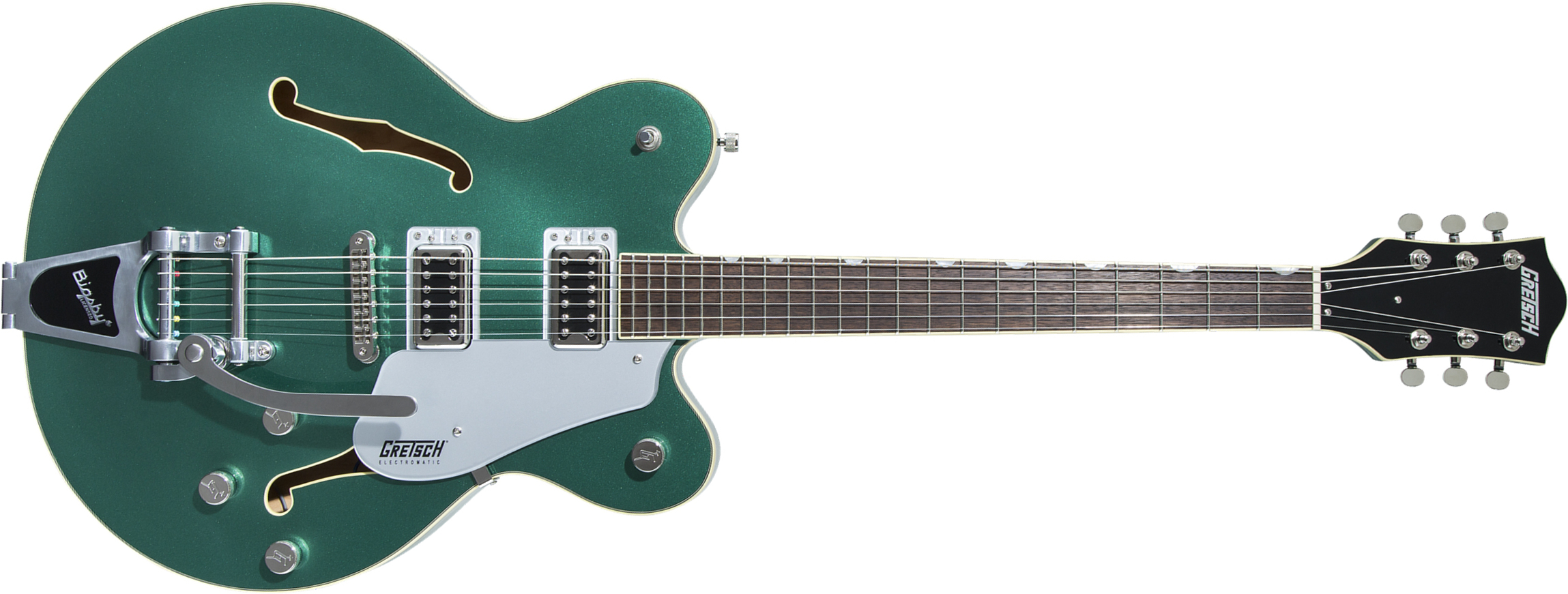 Gretsch G5622t Center Bloc Double Cut Bigsby Electromatic 2019 Hh Lau - Georgia Green - Semi-Hollow E-Gitarre - Main picture