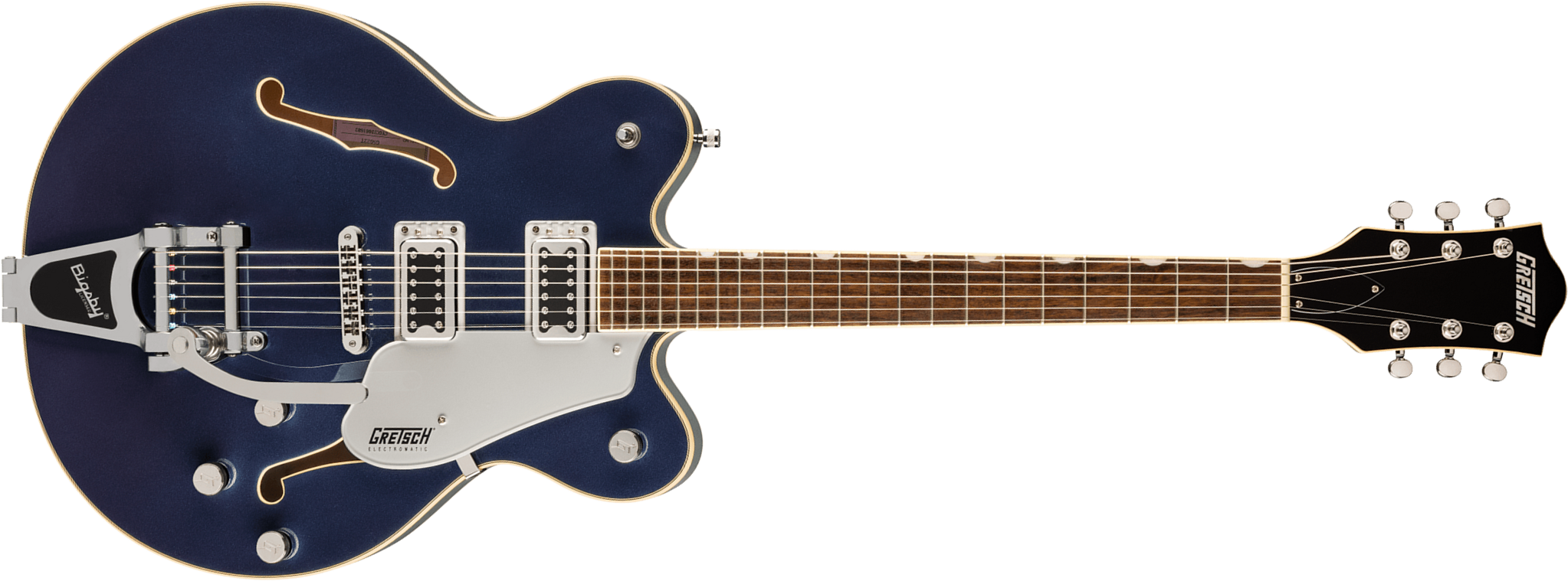 Gretsch G5622t Center Bloc Double-cut Bigsby Electromatic 2h Trem Lau - Midnight Sapphire - Semi-Hollow E-Gitarre - Main picture