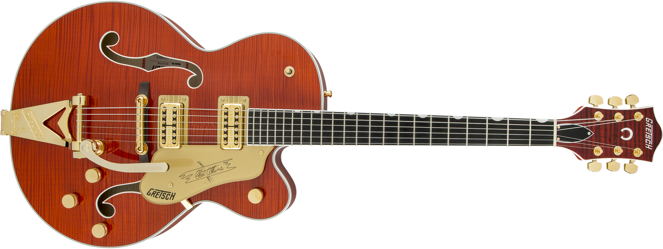 Gretsch G6120tfm Players Edition Nashville Pro Jap Bigsby Eb - Orange Stain - Semi-Hollow E-Gitarre - Main picture