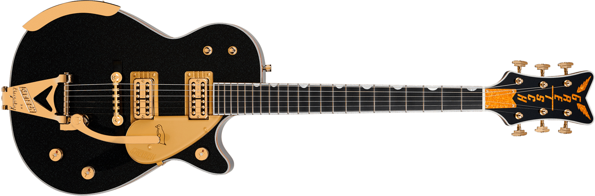 Gretsch G6134tg-58 Penguin Ltd Pro Jap 2h Trem Eb - Emerald Night - Single-Cut-E-Gitarre - Main picture