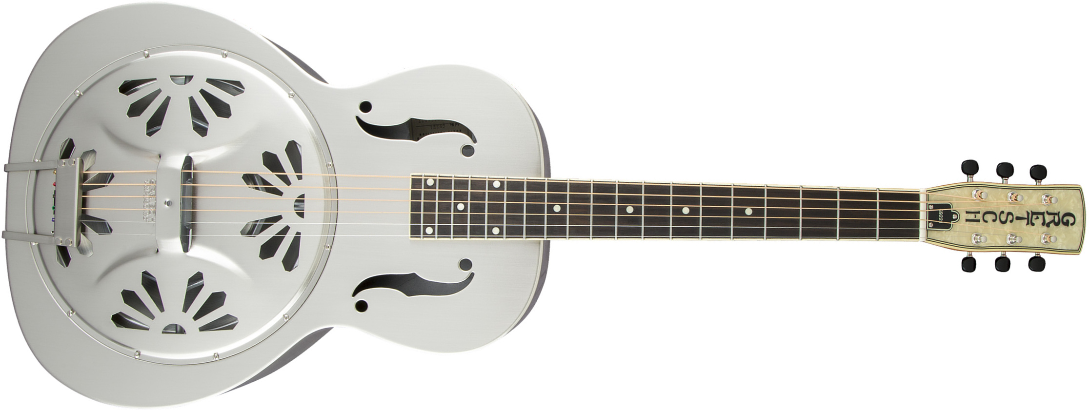 Gretsch G9221 Bobtail Steel Round-neck A.e. Pad - Silver - Dobro Resonatorgitarre - Main picture