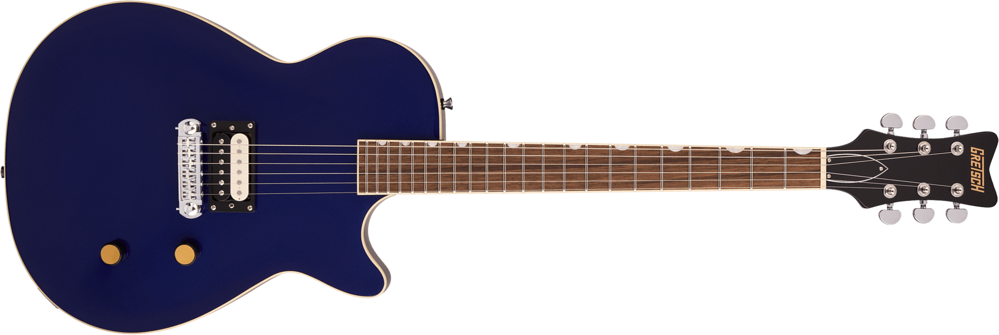 Gretsch Jet 1 Pickup Streamliner 1h Ht Lau - Midnight Blue - Single-Cut-E-Gitarre - Main picture