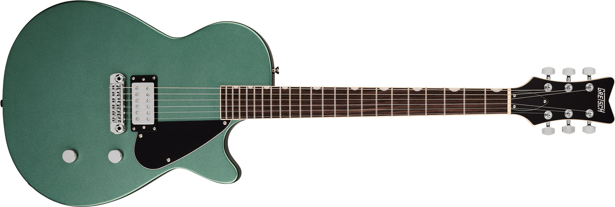 Gretsch Jet Club 1-pickup Electromatic 1h Ht Rw - Steel Olive - Single-Cut-E-Gitarre - Main picture