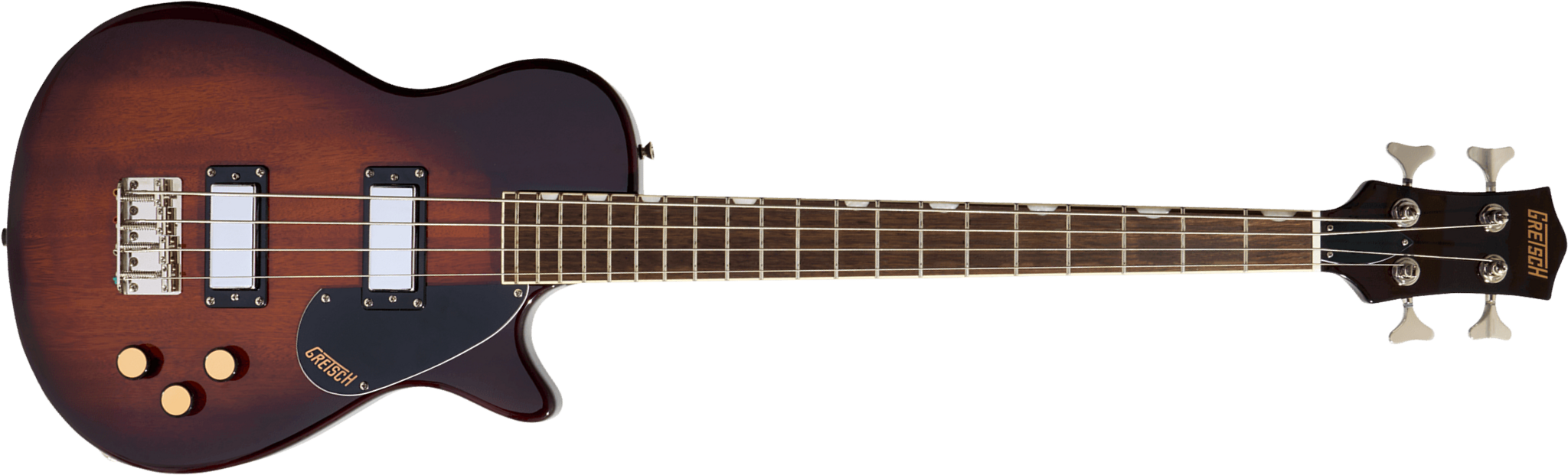 Gretsch Jet Club Bass Single-cut Streamliner Shsc Lau - Havana Burst - Solidbody E-bass - Main picture