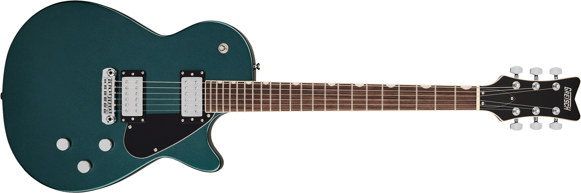 Gretsch Jet Club Electromatic 2h Ht Rw - Druid Green - Single-Cut-E-Gitarre - Main picture