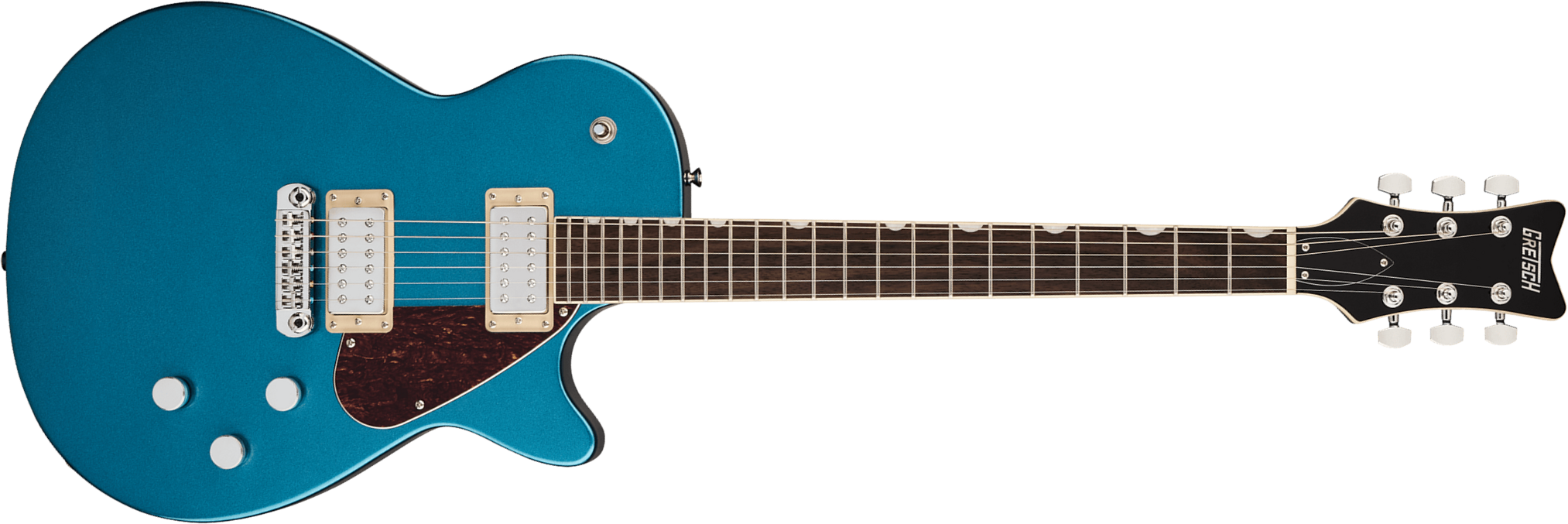 Gretsch Jet Club Electromatic 2h Ht Rw - Riviera Blue - Single-Cut-E-Gitarre - Main picture