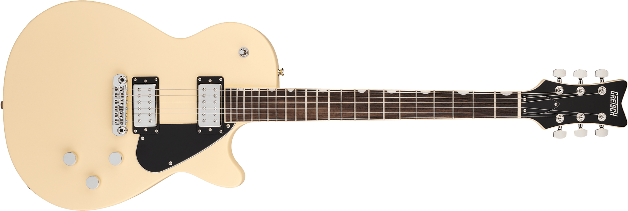 Gretsch Jet Club Electromatic 2h Ht Rw - Buttercream - Single-Cut-E-Gitarre - Main picture