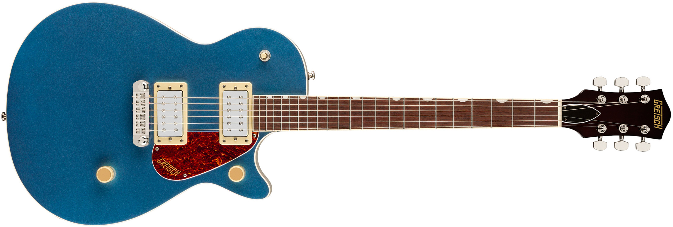 Gretsch Jet Club Sc Wraparound Streamliner 2h Ht Lau - Dark Denim - Single-Cut-E-Gitarre - Main picture