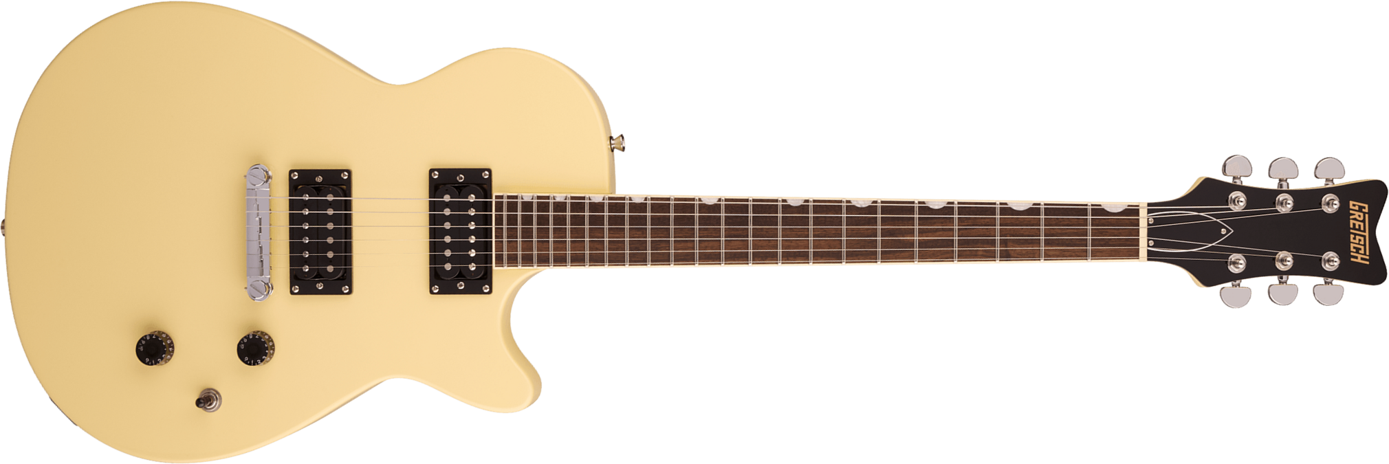 Gretsch Jet Club Streamliner 2h Ht Lau - Aged White - Single-Cut-E-Gitarre - Main picture