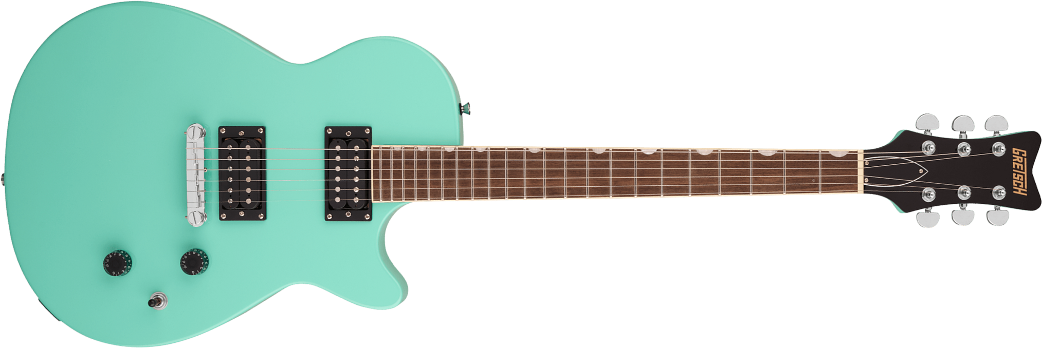 Gretsch Jet Club Streamliner 2h Ht Lau - Sea Foam Green - Single-Cut-E-Gitarre - Main picture