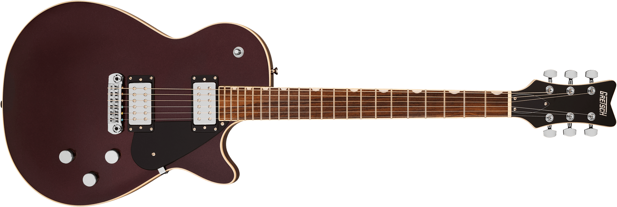 Gretsch Jet Electromatic 2h Ht Rw - Dark Cherry Metallic - Single-Cut-E-Gitarre - Main picture