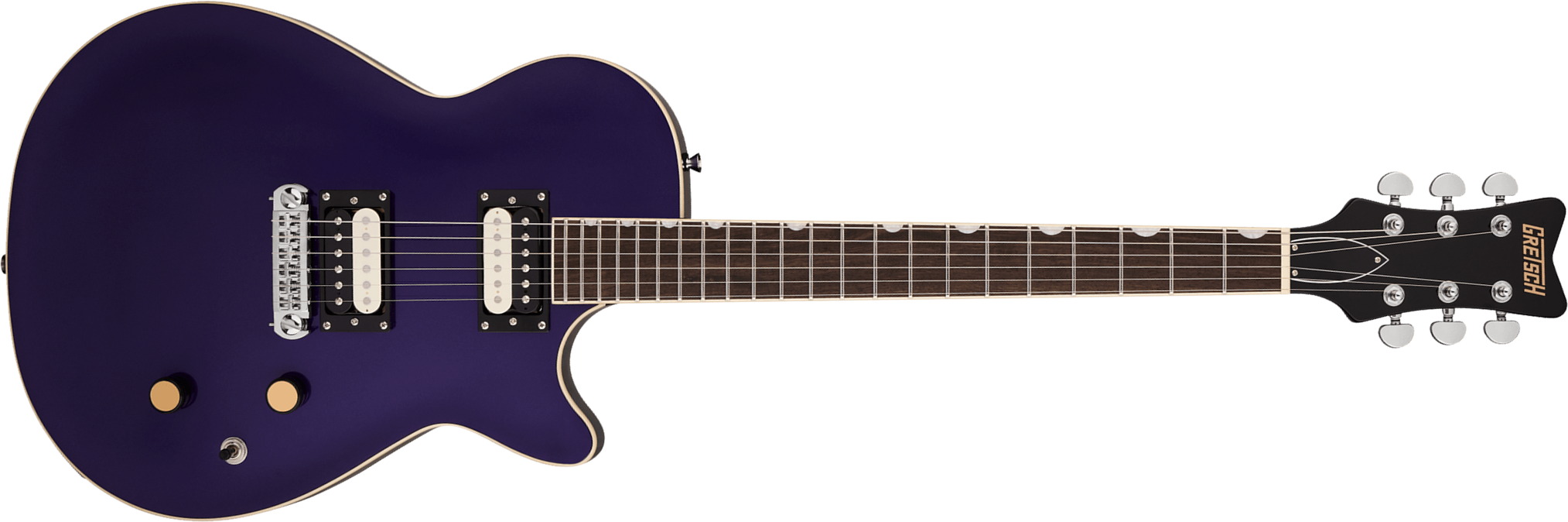 Gretsch Jet Streamliner 2h Ht Lau - Nightshade Purple - Single-Cut-E-Gitarre - Main picture