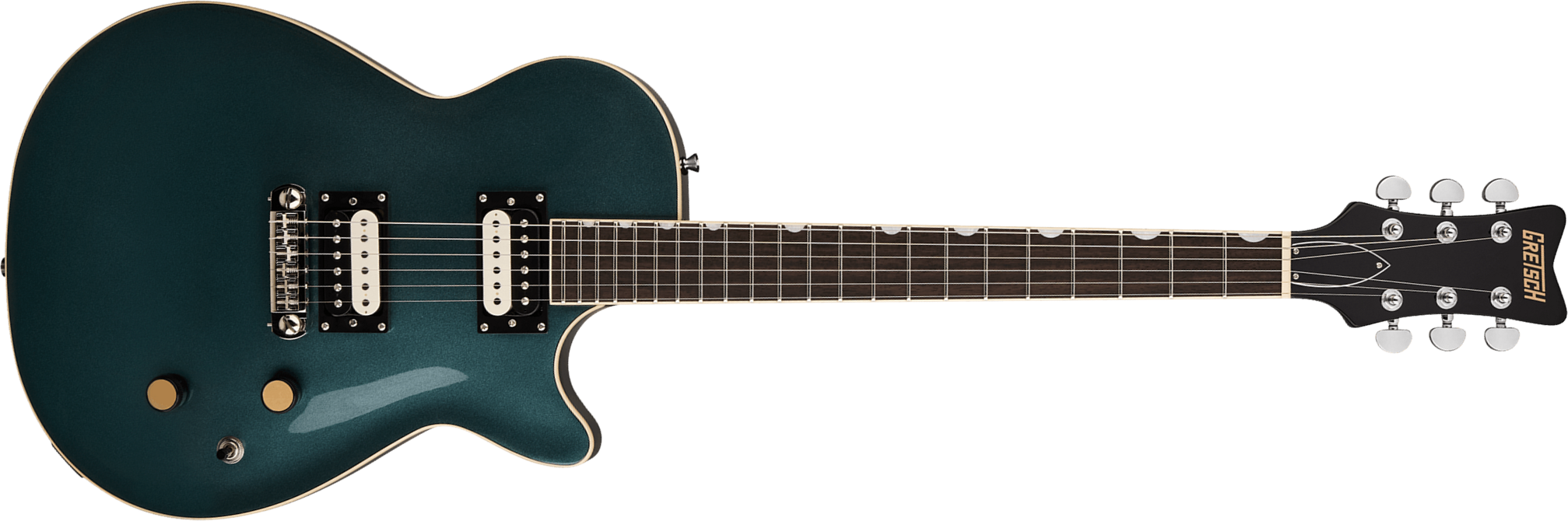 Gretsch Jet Streamliner 2h Ht Lau - Gunmetal - Single-Cut-E-Gitarre - Main picture