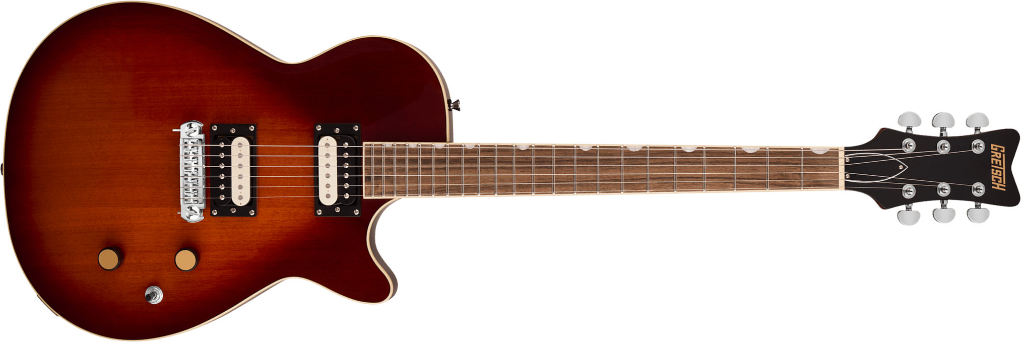 Gretsch Jet Streamliner 2h Ht Lau - Duo-tone Burst - Single-Cut-E-Gitarre - Main picture