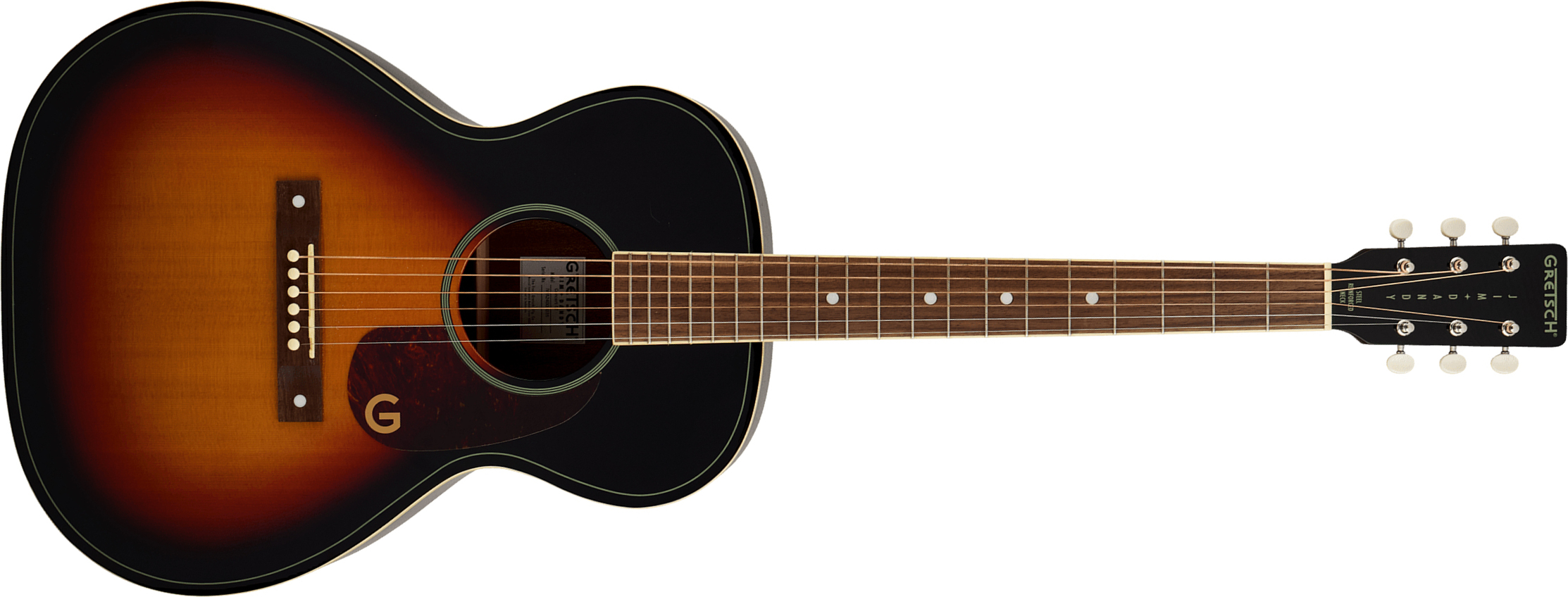 Gretsch Jim Dandy Concert Solid Top Ltd Epicea Sapele Noy - Heritage Burst - Folk-Gitarre - Main picture